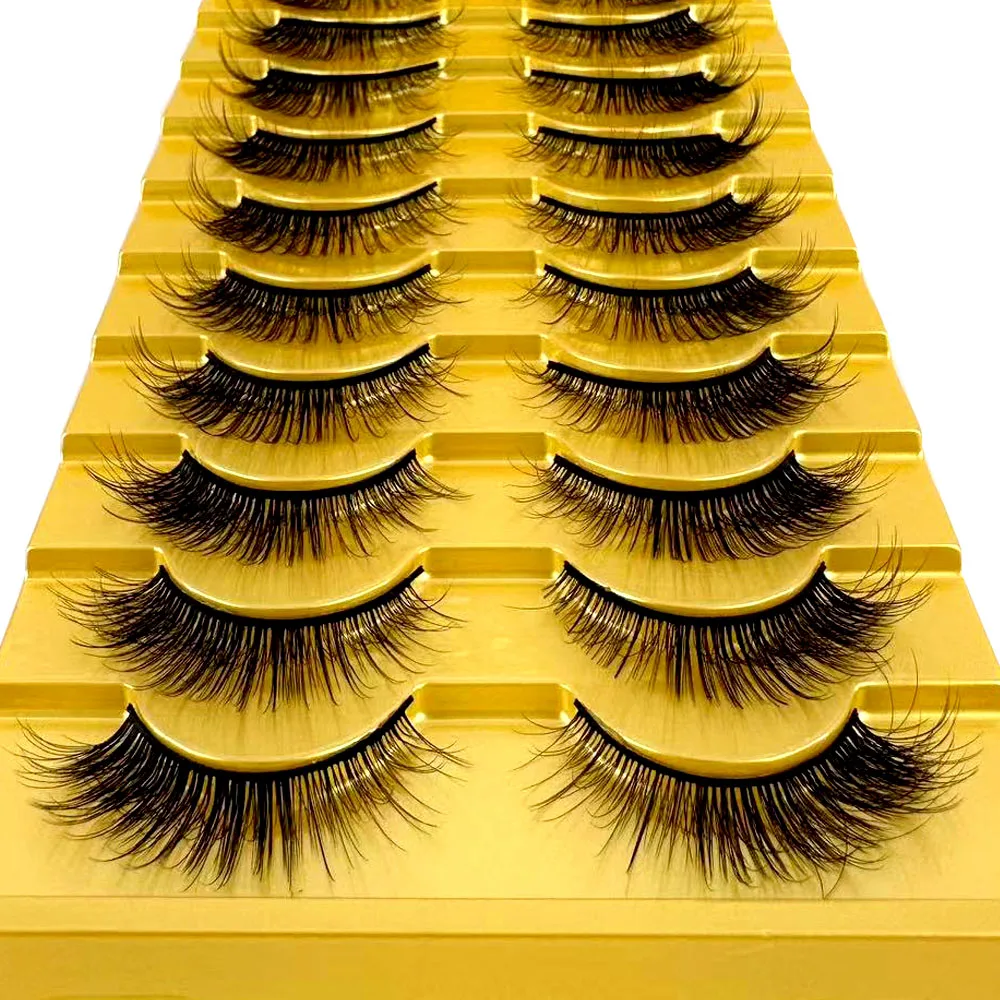 38 Stile 10 Paar Natürliche Lange 3D Nerz Falsche Wimpern Make-up-Set Nerz-Wimpernverlängerung Kurze Wimpern – Detail 8