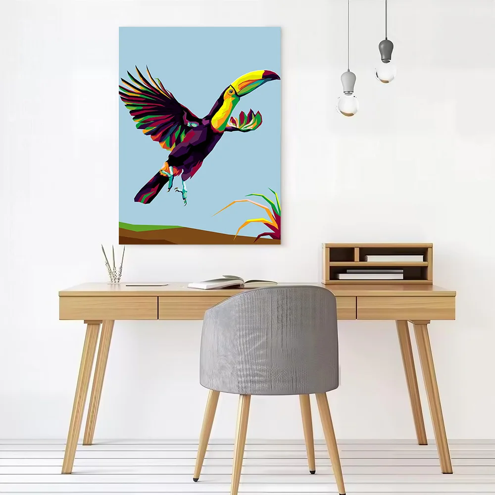 Flaying Bird in Trend Canvas Poster Wall Art Customizable High Quality Printed Picture for Home Decor Ornaments Bedroom Painting