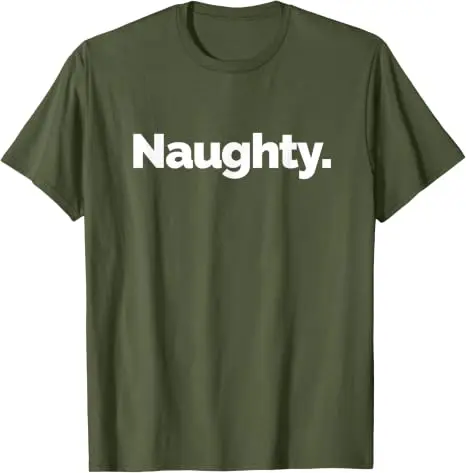 Naughty Pun TICE Nits T-Shirt, Y2k mit dem Aufdruck „Naughty“ und lustigen grafischen Buchstaben, Humorvolles Kurzarm-Shirt aus weicher Baumwolle – Detail 11