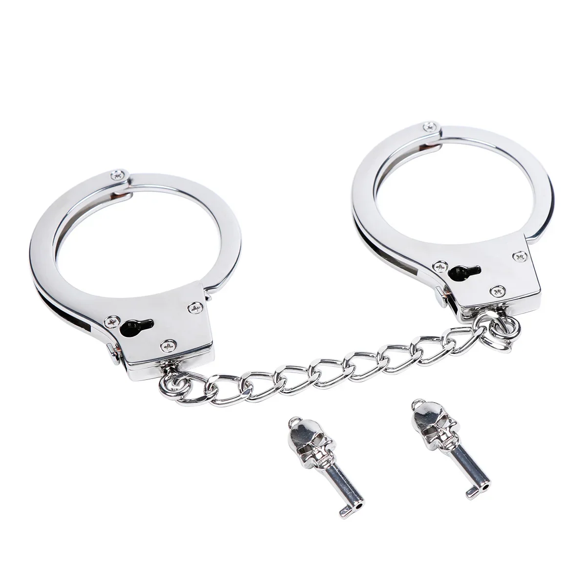 DUTRIEUX Stainless Steel Handcuffs Adjustable Fetish Restraints BDSM Bondage Alloy Lock Hand Ankle Cuffs Set Sex Toys For Couple