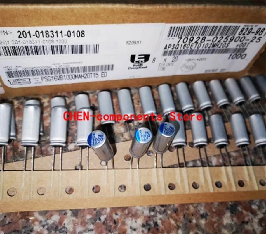 

free shipping 10PCS NEW CHEMI-CON PSG 16V1000UF 8X20MM 1000UF 16V Motherboard Solid Polymer Capacitor 1000uF/16v