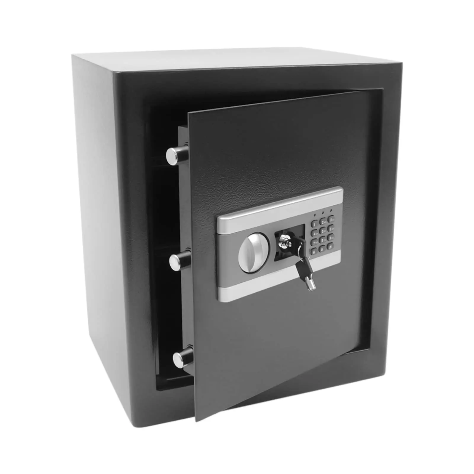 Petite coffre-fort de 45 litres, coffre-fort combiné, coffre-fort en acier à triple verrouillage, coffre-fort pour meubles ignifuge avec système d'alarme et N