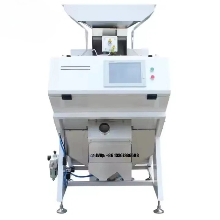 Commercial automatic seed color separator unit for grain and crop selection processes and seed color sorting units