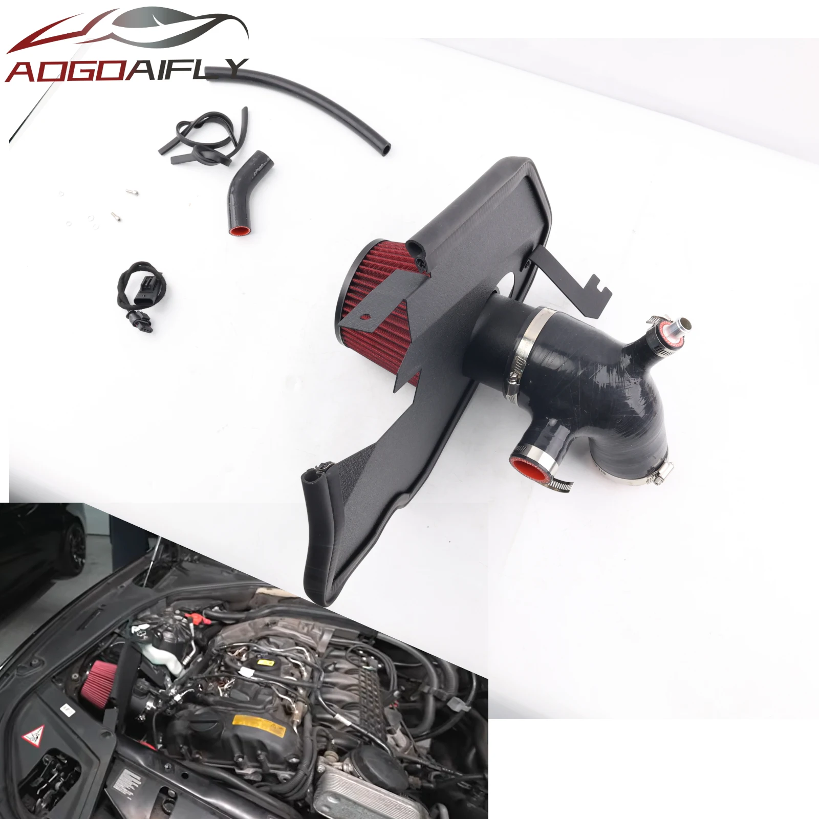 Factory Supply Heat Shield Dry Filter Set Cold Air Intake Kit Intakes System for BMW F10 F11 N55 535i 3.0T 2011-2016 Performance
