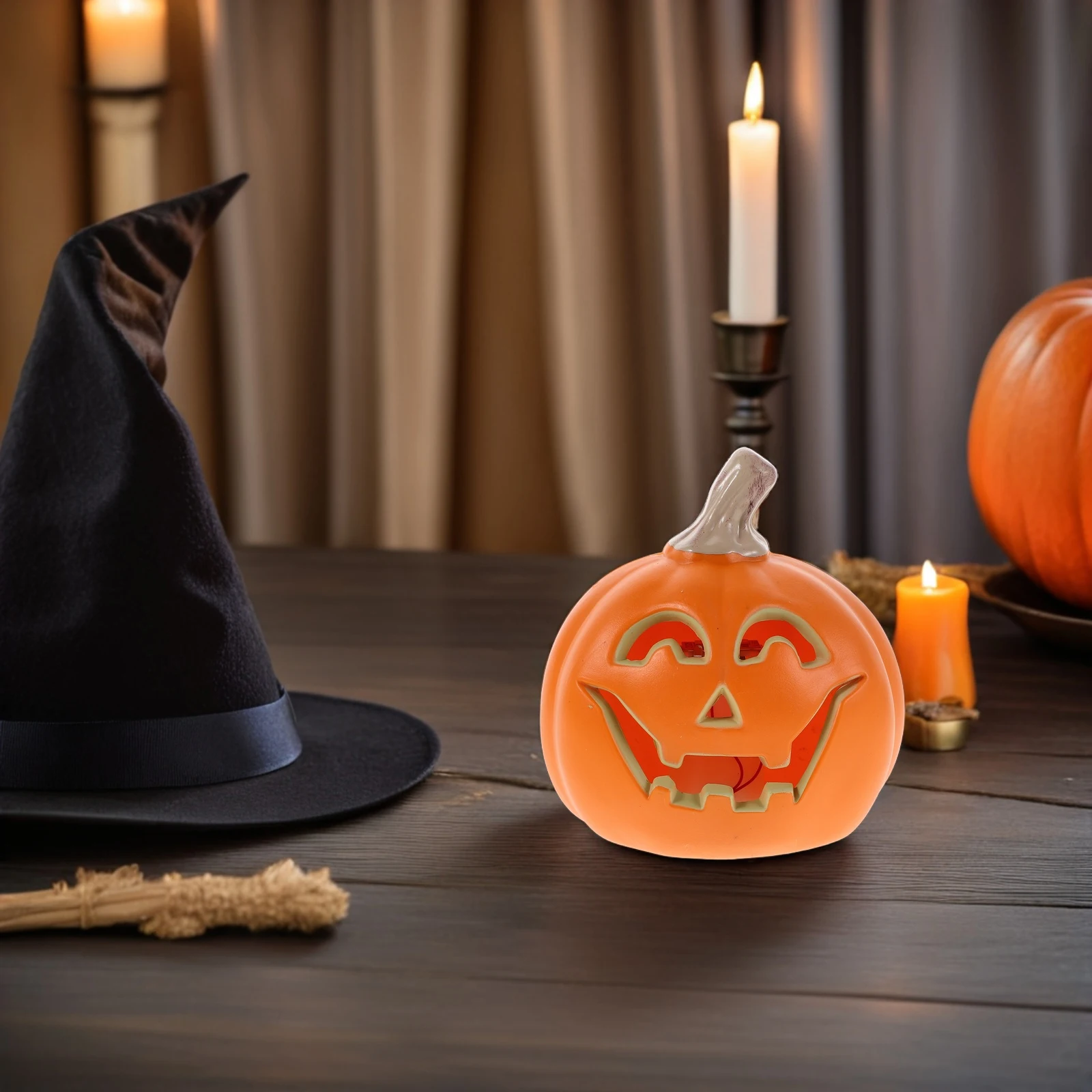 

Pumpkin Lantern Decoration Halloween Jack Table Light Fall up -o-lanterns