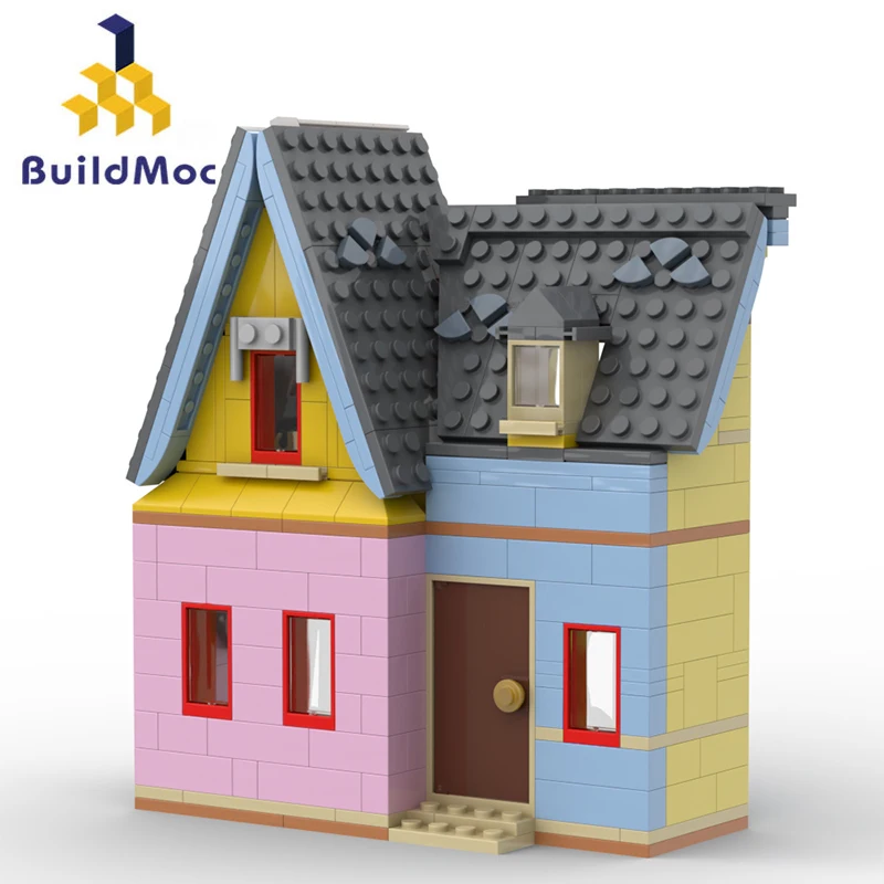 Casa Building Blocks Set, Film Flying House Model, City Construction, Brinquedos para Kits de Natal