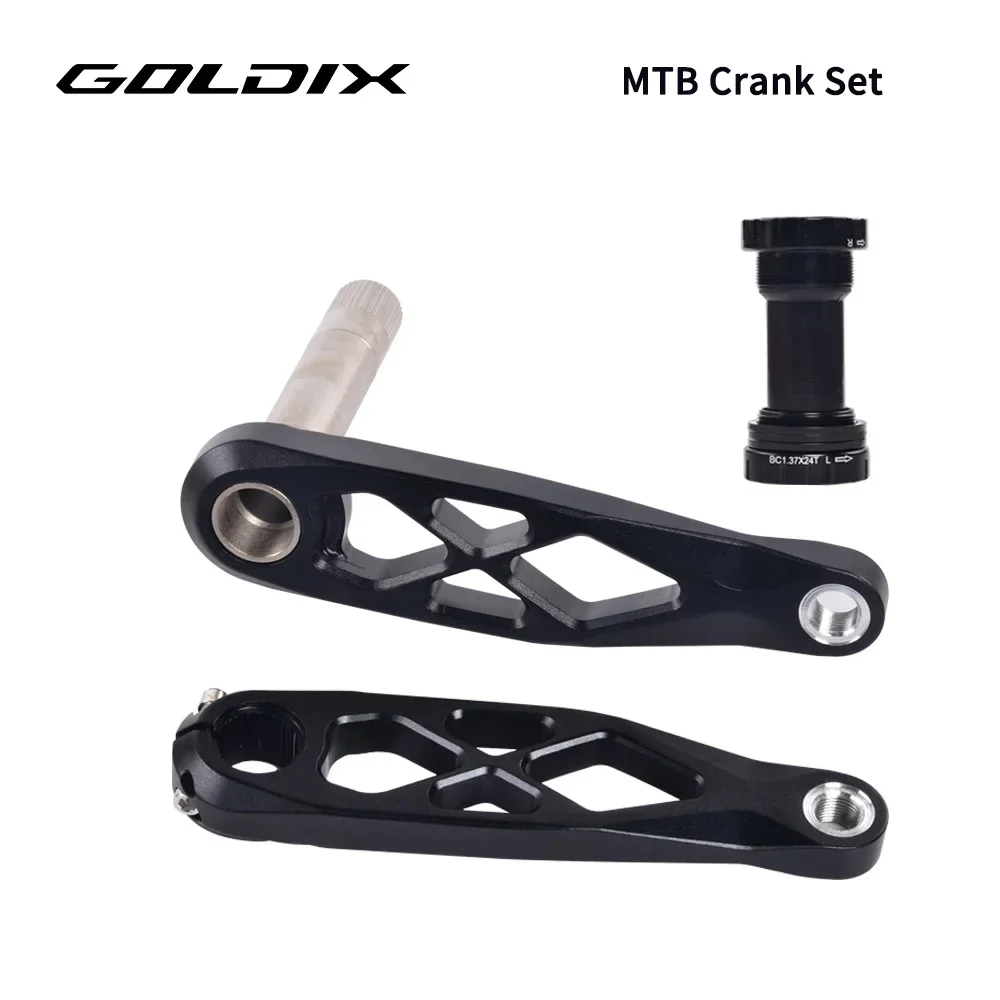 GOLDIX MTB Crankstel BSA 24mm 165mm 170mm 175mm Direct Mount R-SPEC Trail Hollow Bike Crank Spindel DH AM XC voor Shimano SRAM - afbeelding 1