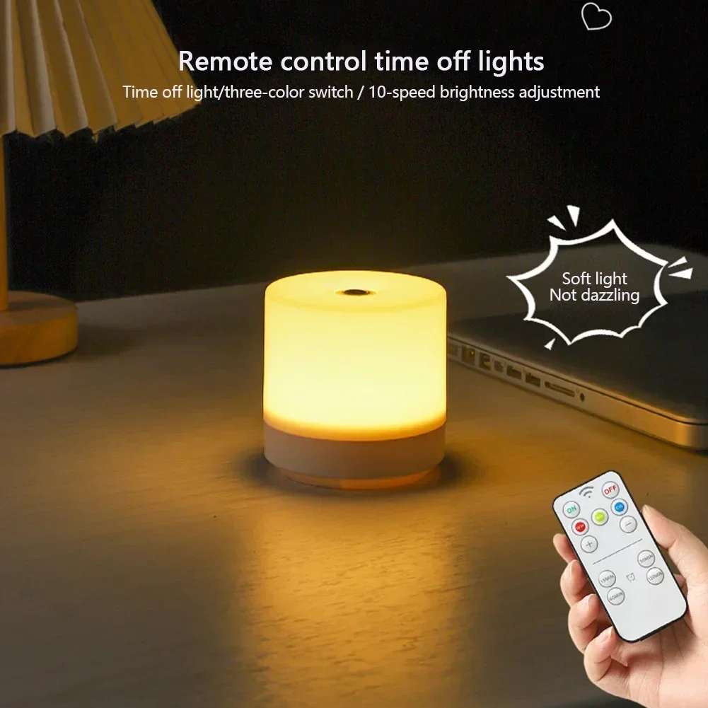 Touch Bedside Lamp Small USB Charging Night Light 3 Modes Dimming Table Lamp Bedroom Eye Protection For Kids Gift LED Book Lamp