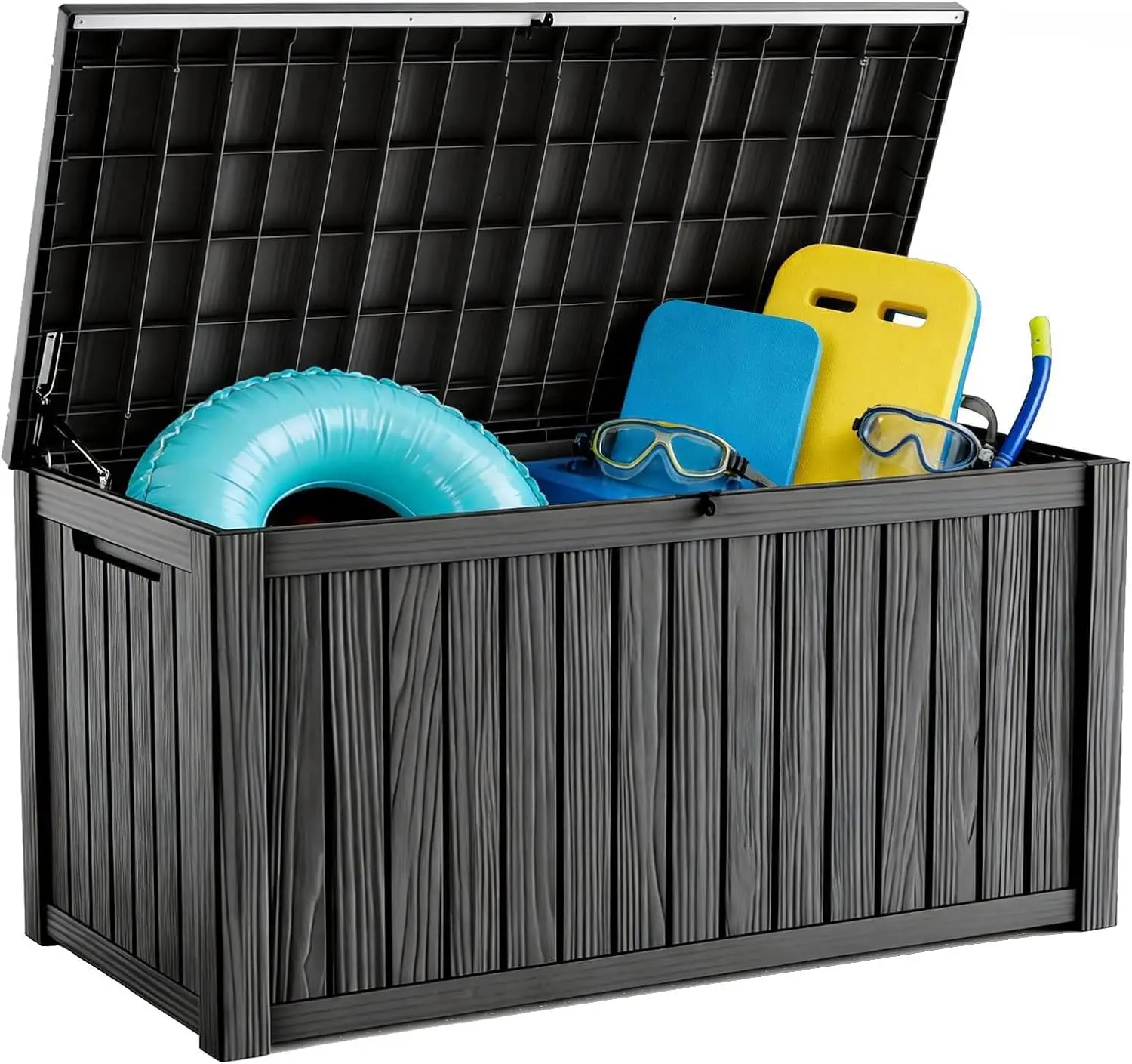 AliExpress – 200 Gallon Outdoor Storage Box, Lockable Waterproof Deck Box with Hydraulic Lid for Patio Cushions & Garden Tools