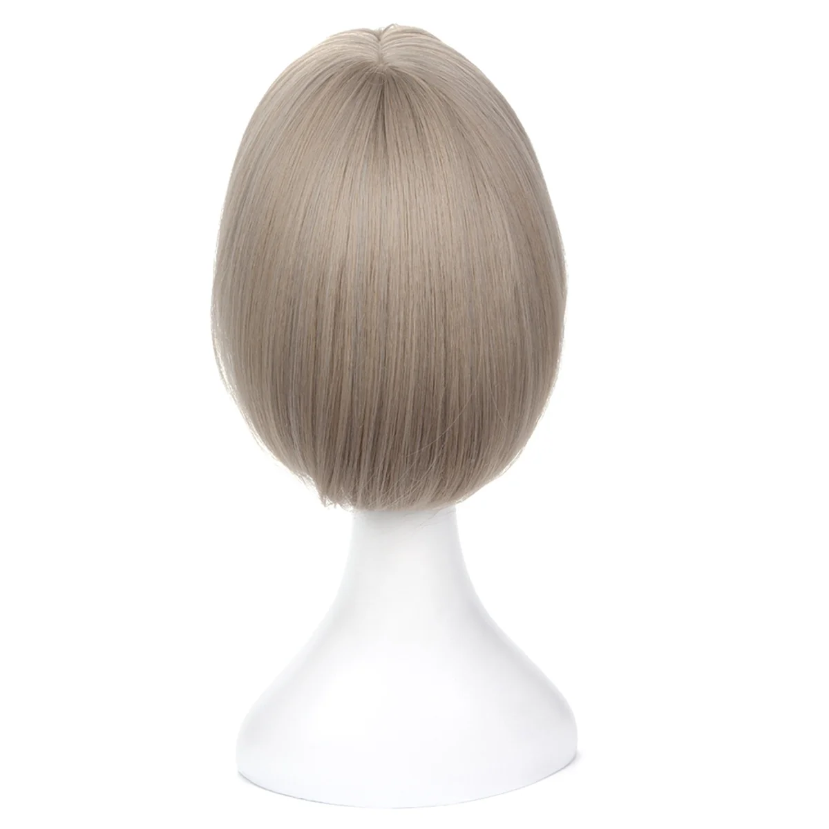 Perruque Bob Bobo pour femmes, perruque courte d'aspect naturel, perruque droite pour Mayor Inner pour 03/Korea Vervoltage Gray