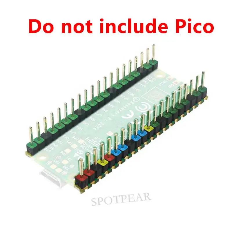 

Красочные контакты GPIO Raspberry Pi Pico Красочные контакты GPIO Разъем также для платы разработки Pico2/Pico2W RP2350