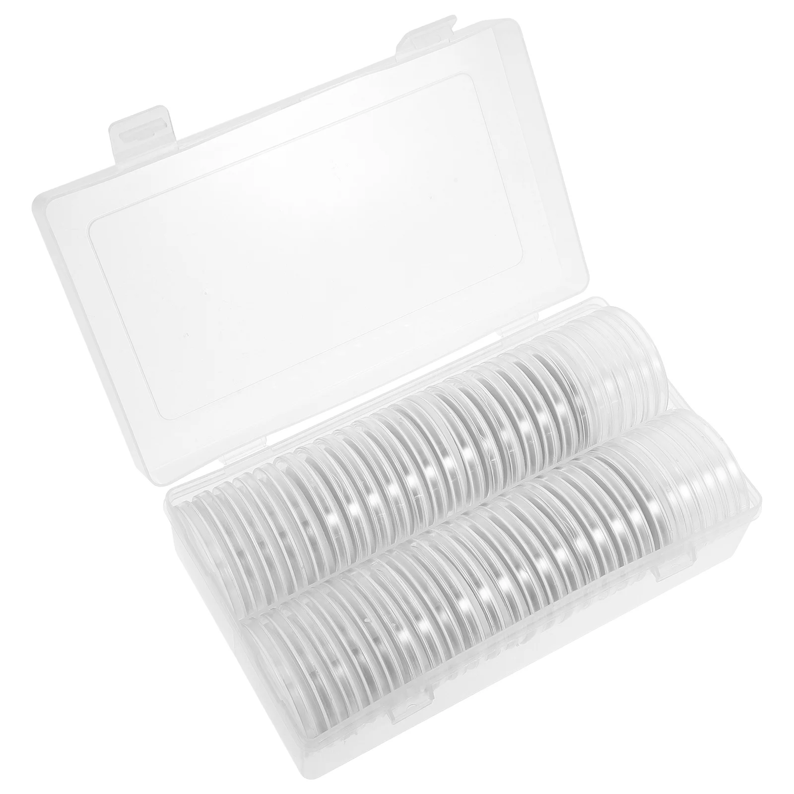 

1 set 1 Set Transparent Plastic Storage Box For Collectors Organizer Holder Case Protector Display Container Bulk Coin Sorter