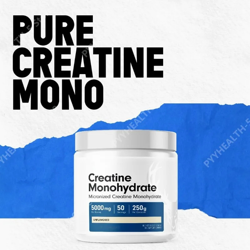 

Pure Micronized Creatine Monohydrate for Women and Men - Easy To Mix and Unflavored - 5G Per Serving 250 Grams Per Container