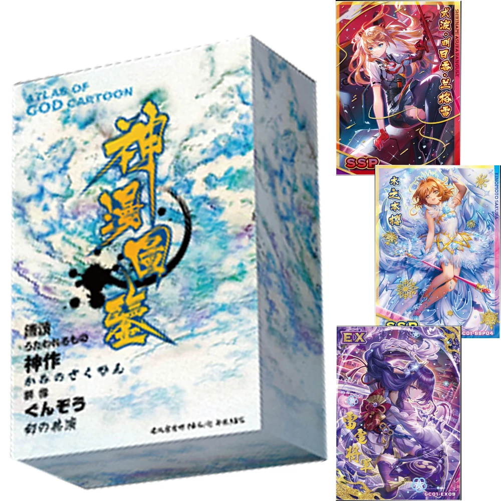 

Genuine ATLAS OF GOD CARTOON Card For Child Sangonomiya Kokomi Yae Miko Exquisite Limited Game Collection Card Christmas Gifts