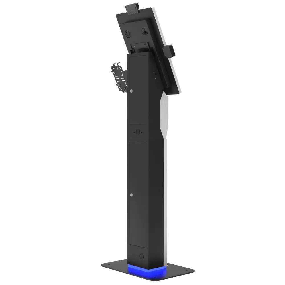 محطة طلب الخدمة الذاتية الداخلية من T كشك، حامل أرضي من الشركة المصنعة OEM، طابعة عرض القائمة الذكية لسطح المكتب، المدفوعات الرقمية