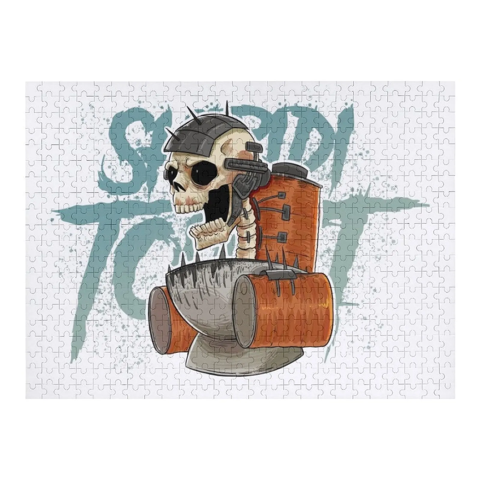 

Skibidi унитаз череп головоломка имя деревянная игрушка персонализированная головоломка