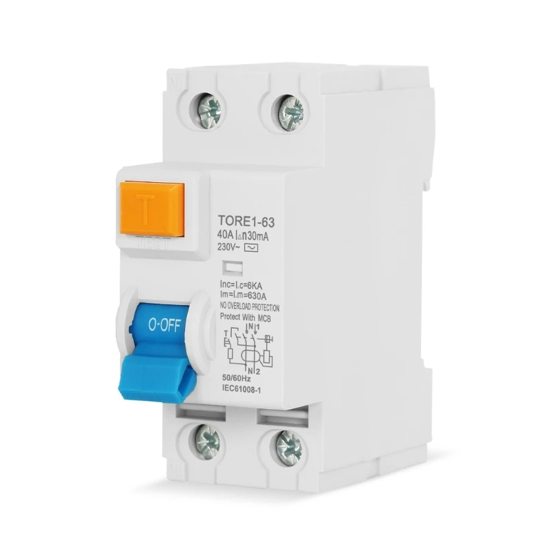 BF88 Innovative 25A Circuit Switches 25A Circuit Safety Device 0.03A Leakage Circuit Switches Suitable for Various Locations