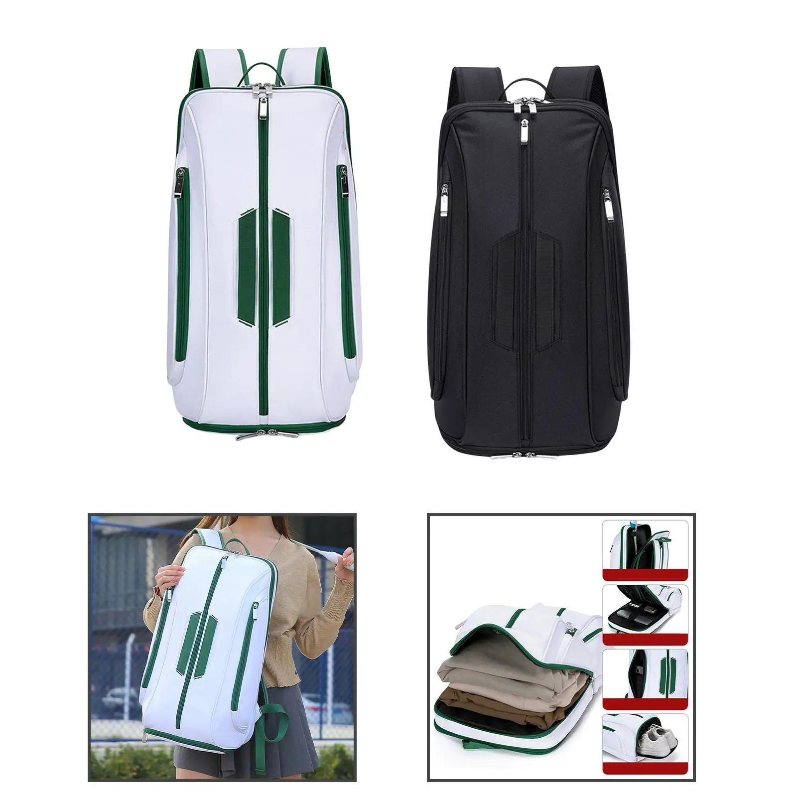 Pickleball Backpack with Handle Handbag Pickleball Racket Bag for Men Women