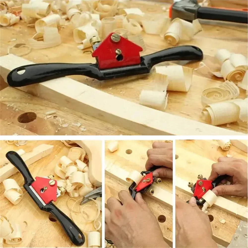 Woodworking Planer Adjustable Spokeshave Woodworking Plane Trimming Tools Hand Cutting Edge Chisel Carpenter Manual Accessories