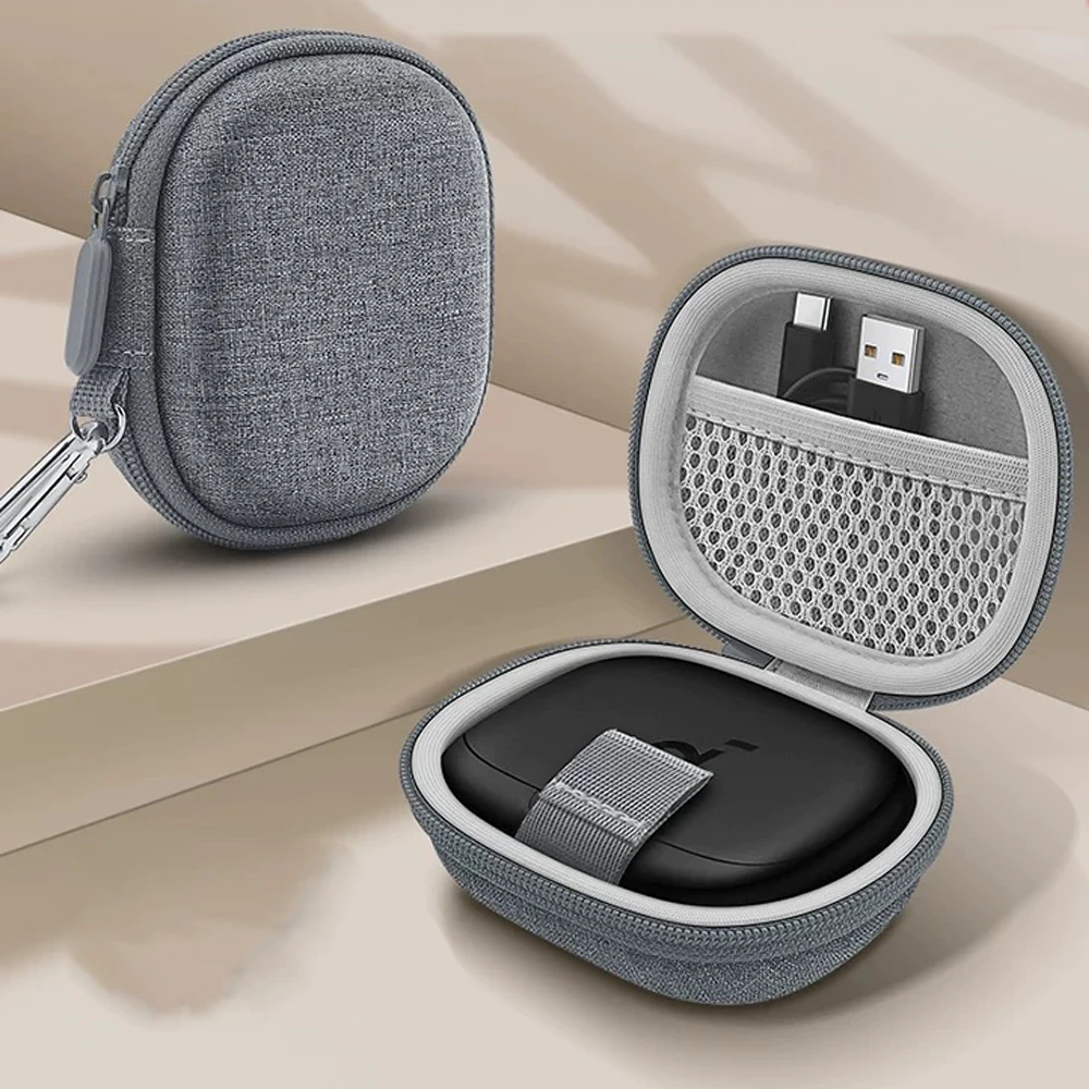 

Hard EVA Case for Soundcore Aerofit Pro Shockproof Anti Crush Water Resistant with Carabiner Portable Travel Bag