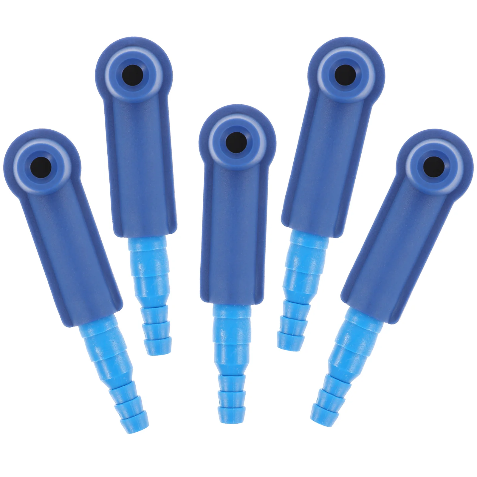 5 Pcs Automobile Brake Fluid Replacement Tool Suction Pipe Joint Oil Bleeder Connector Wrench Blue