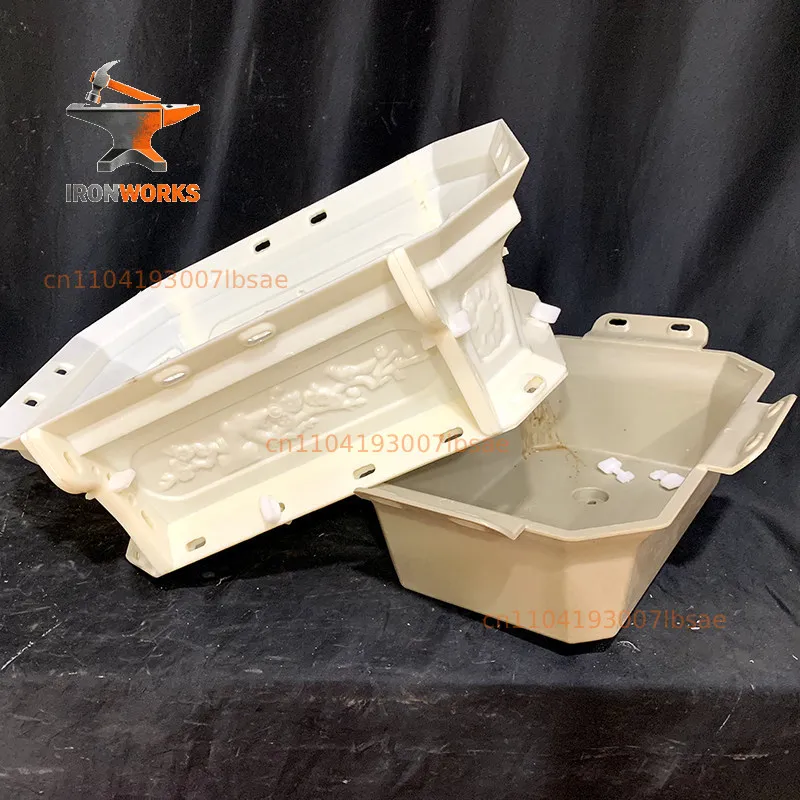 Square flower pot mold Rectangle cement self-made model Flower garden, plastic rhombus prefabricated large formwork