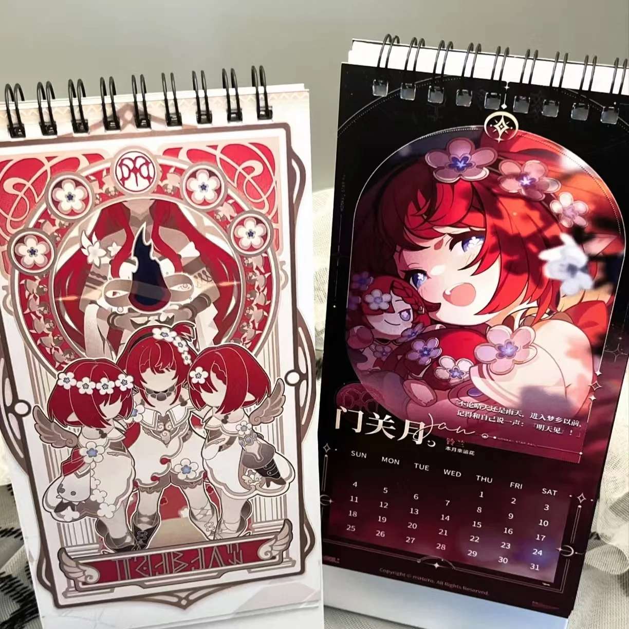 

Аниме-аксессуар: Календарь 2026 года с персонажами Honkai: Star Rail (Амфореус, Файон, Майдей) – идеальный подарок на Рождество, кавайная модель для косплея