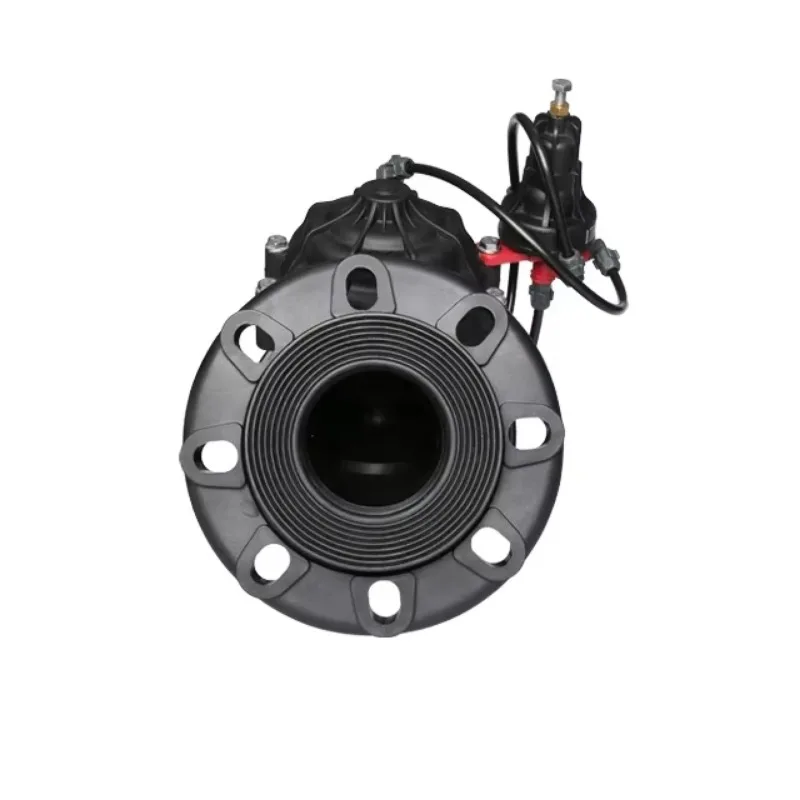 Valvola di controllo del flusso d'acqua in plastica per sistemi di irrigazione da 2025, elettrovalvola anticorrosiva durevole da 12 V