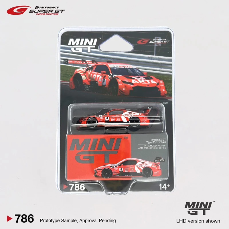 MINIGT 1:64 Nissan Z GT500 Honda NSX GTR SuperGT Series Diecast