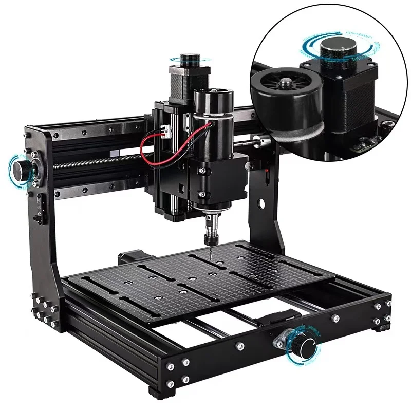 New 3020 plus CNC Wood Router with 500w Spindle GBRL Control Linear Guide High Precision Metal Engraving Milling Cutting Machine