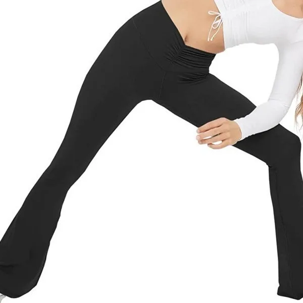 

2024 New Elasticity Fashion High Waist Sexy Running Yoga And Slimming Women's Bell Shaped Pants