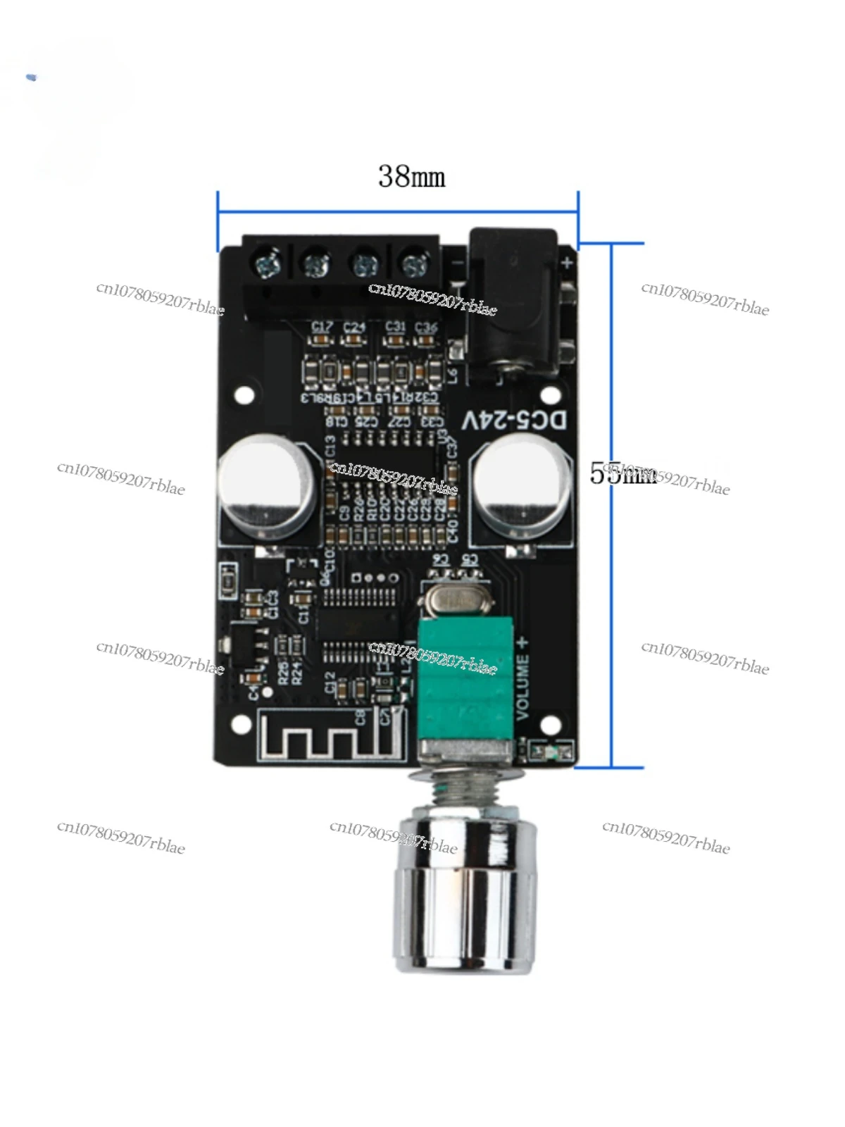 Mini Bluetooth 5.0 Digital Amplifier Board Dual Channel 50W * 2 High Power Stereo Audio Amplifier Board DC12-20V