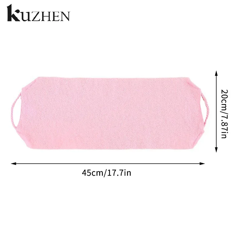 High Elasticity Frosted Long Shower Towel Shower Body Brush Bathing Massage Back Body Exfoliating Bathroom Wash Brush Bath Tools