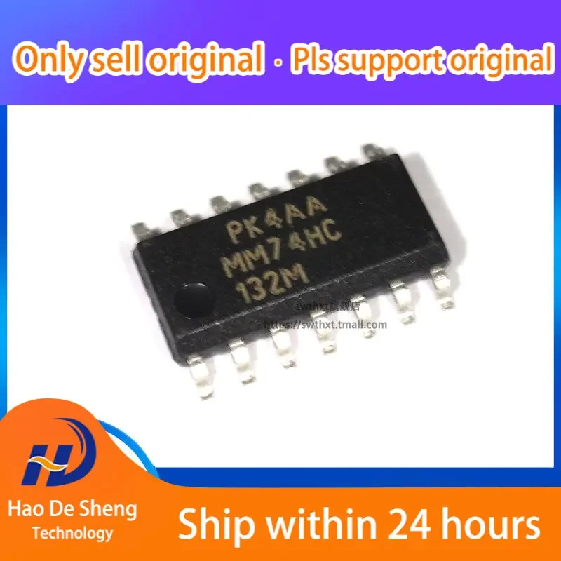 10PCS/LOT MM74HC132M MM74HC132MX  SOP-14 3.9mm New Original in Stock