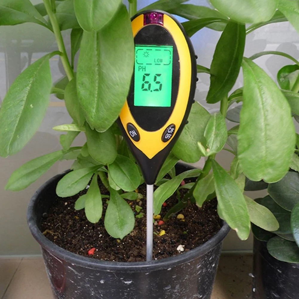 4 in 1 Boden-pH-Meter-Tester Boden tester pH-Feuchtigkeit messer Temperatur Nährstoff-Wasser tester