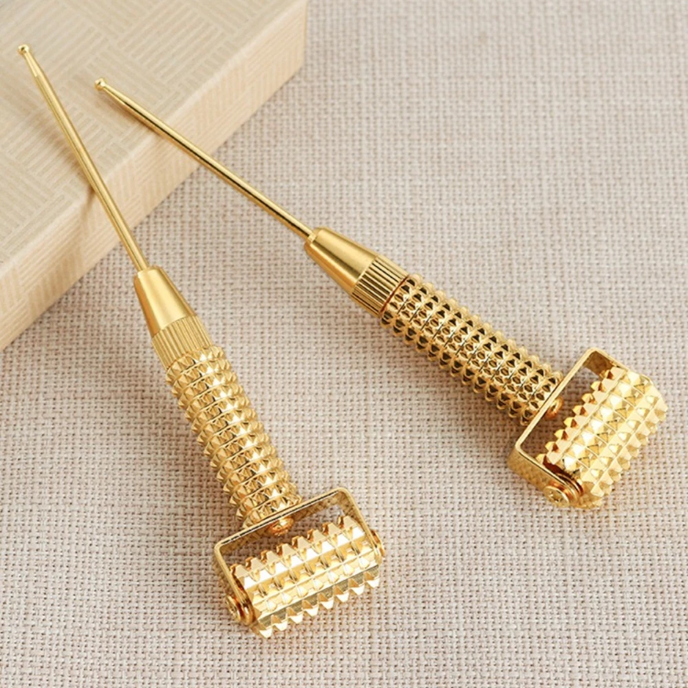 Retractable Acupuncture Point Probe Ear Massage Brass Pen Massage Needle Detection Deep Tissue Auriculotherapy Ear Care Tool