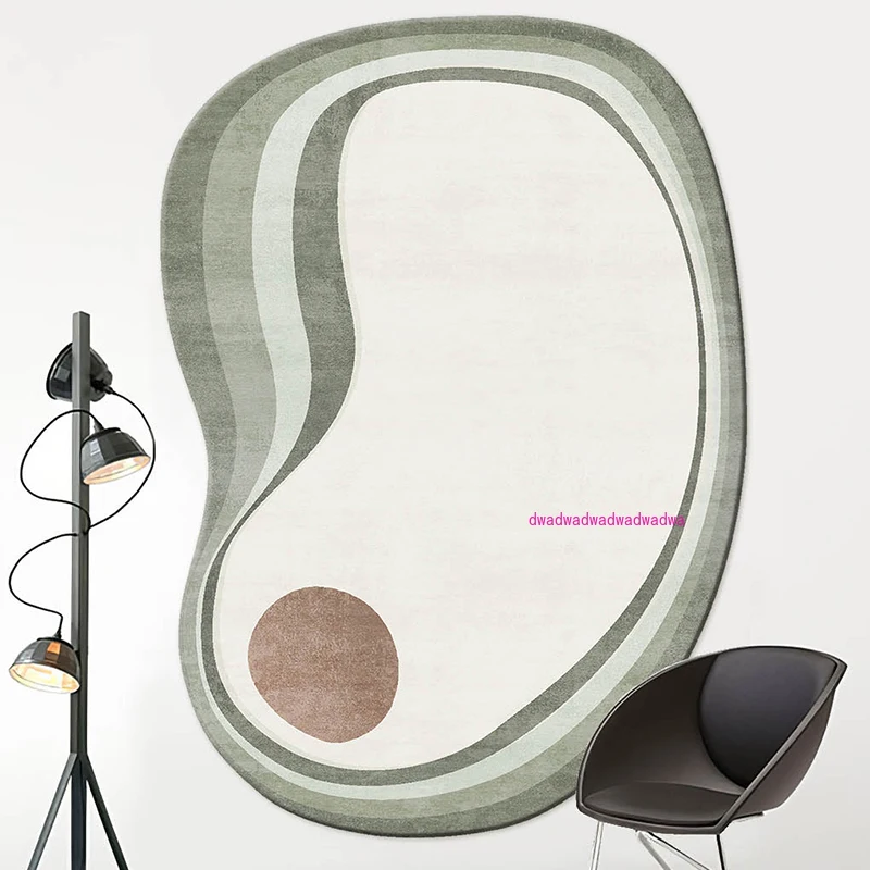 

Ins Style Special-shaped Irregular Carpet Living Room Coffee Table Blanket Light Luxury Bedroom Home Full Oval Carpet Mat Y