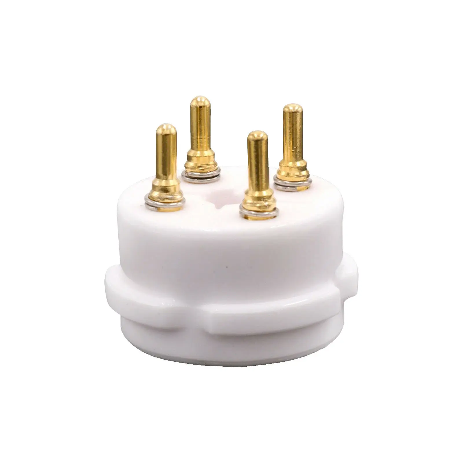 1pcs Amptata 4pin Tube Ceramic Socket Gold 300B 5Z3 UX4 2A3 274 572B 811