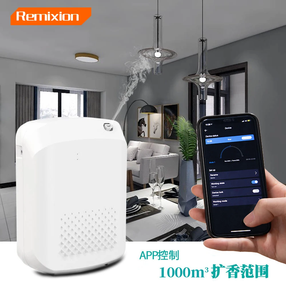 

Smart Fragrance Diffuser 500m³ Bluetooth Control Smell Distributor Electric Aromatic Oasis Hotels Air Fresheners For Home