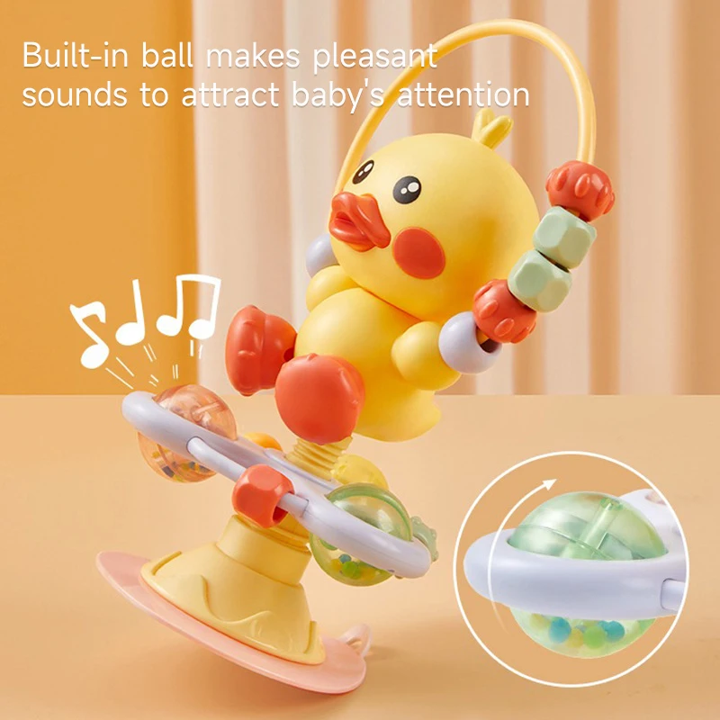Children's Sensory Stress Reliever Toys Dining Rattle Toys Montessori Yo Yo Spinner Activity Toys Funny Game Interaction Toys