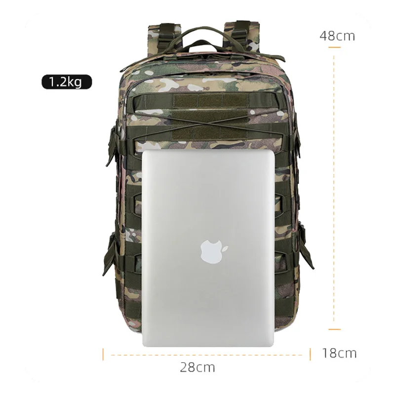 Multifunctional Tactical Backpack, Mountaineering Bag, Camping, Trekking, Outdoor Camo Bags, Waterproof Army Fan Backpacks, 35L,