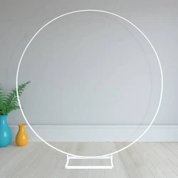 Metal Circle Balloon Arch Round Iron Wedding Arch Stand Backdrop Frame Baby Shower Birthday Party Wedding Christmas Decoration