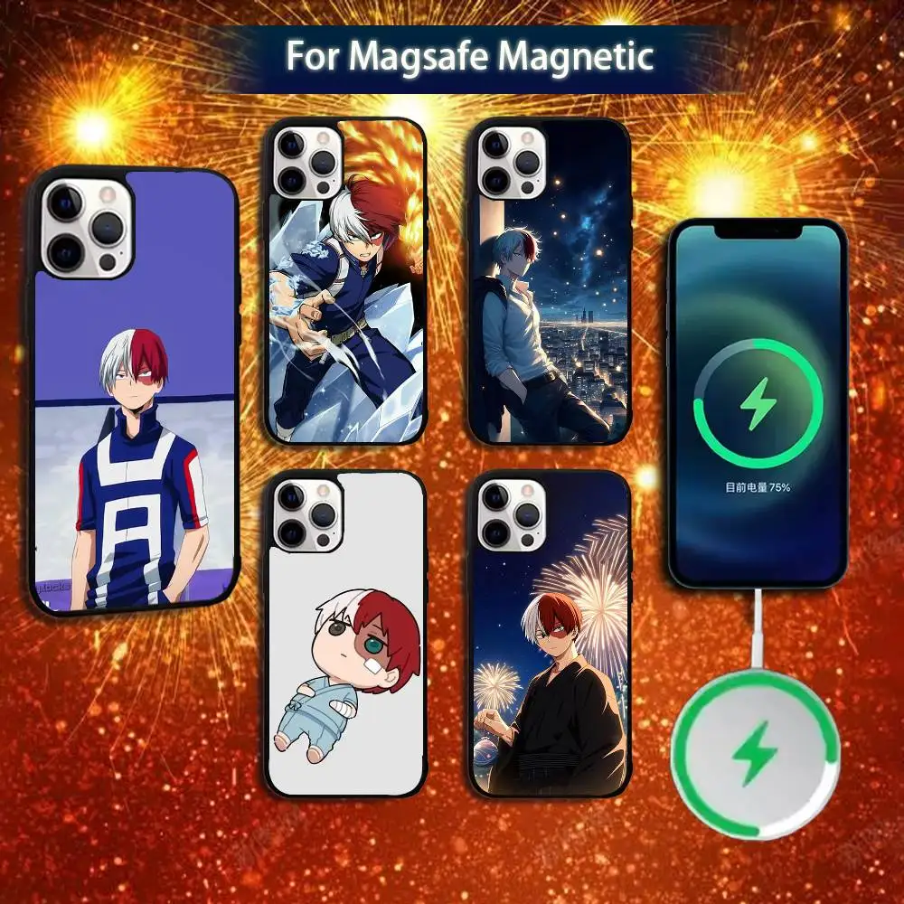 

My Hero Academia Shotodoroki Phone Case For iPhone 16e,16,15,14,13,12,11,Plus,Pro,Max,Mini Magsafe Magnetic Wireless Charging