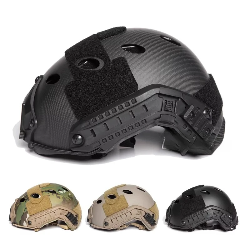

Carbon fiber helmet PJ series perforated breathable lightweight skydiving helmet, cycling helmet