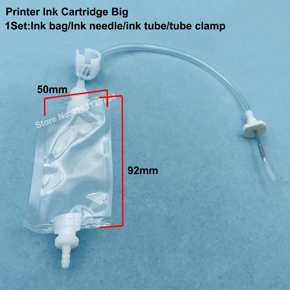 4PCS Roland Mutoh Mimaki JV33 JV5 Solvent Printer Ink Cartridge Box Sub Ink Tank With Ink bag +Ink needle + Ink pipe + clip