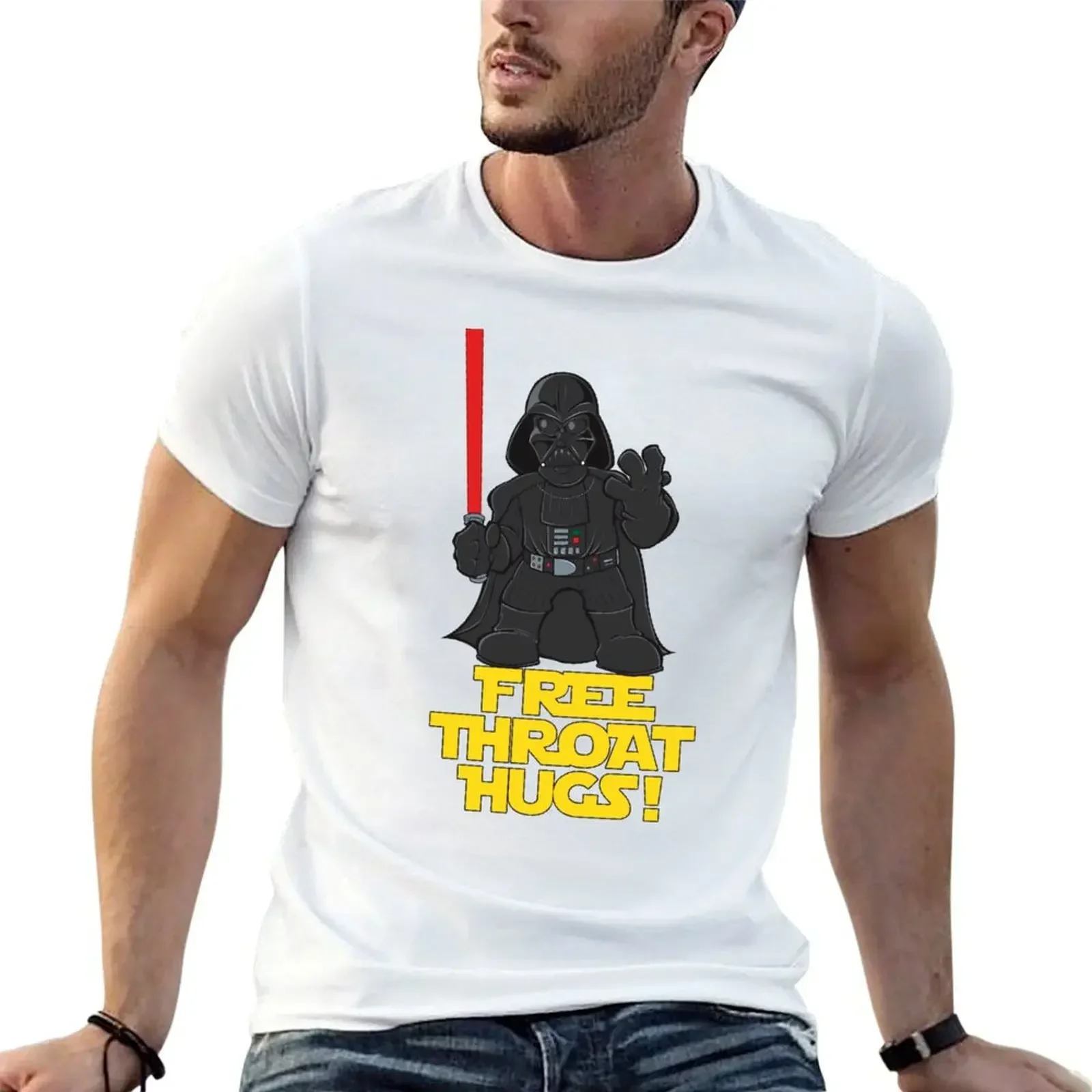 FREE THROAT HUGS T-Shirt anime graphic t shirt vintage graphic tee shirt t shirts for men graphic