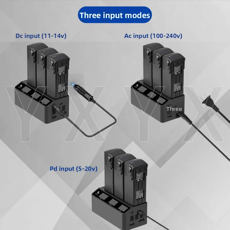 YX High-Power 230W Three Channels Drone Battery Charger Hub for DJI Mavic 3/3Cine/3Pro/Classic Two-Way Fast Charging Accessorie