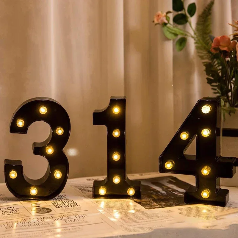 Wedding Birthday Party Christmas Lamp Home Bar Decoration LED Letter Lights Sign Light Up Marquee Letters Sign for Night Light