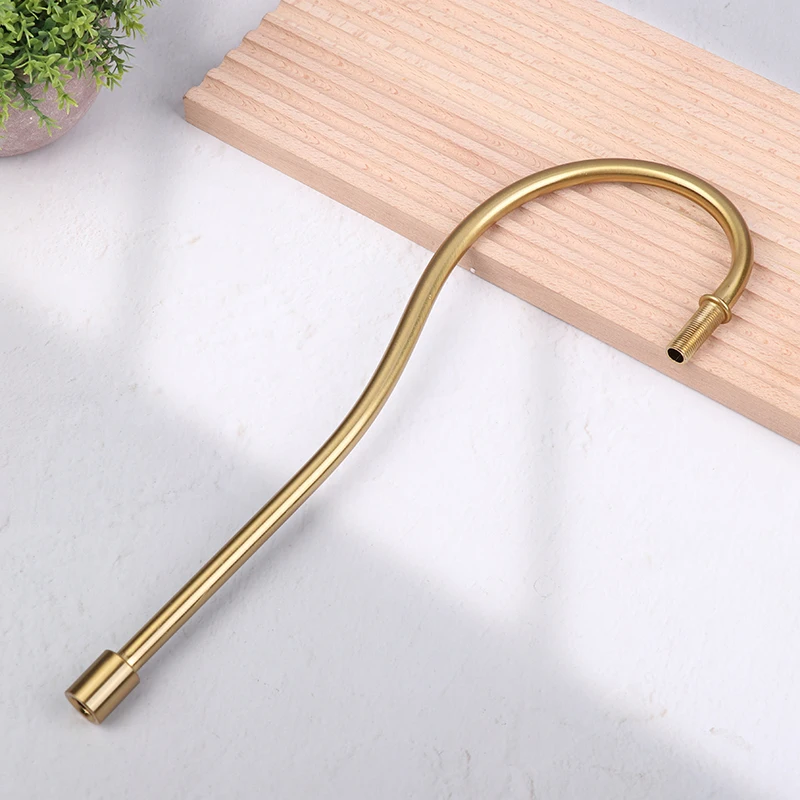 Desk Lamp Metal Elbow Curved Stem Light Tube Parts Iron Lighting Downrods For DIY Making Chandelier Table Lamps Stem