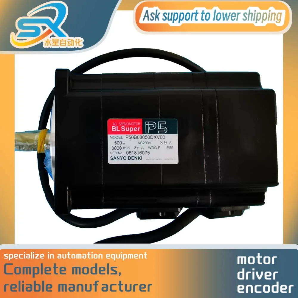 100% TEST OK SANYO DENKI 750w Servo Motor P50B08075HXV00  Provide Factory Inspection Video